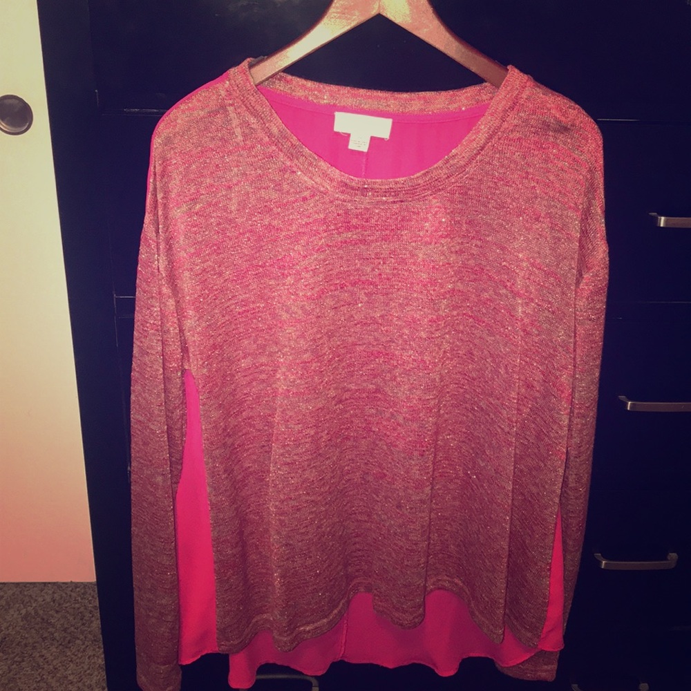 High low top with shimmer